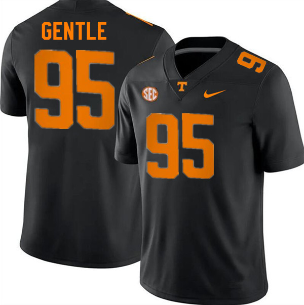 Men #95 Carson Gentle Tennessee Volunteers College Football Jerseys Stitched-Black